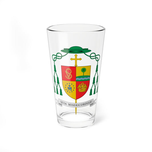 Escudo de Evaldo Carvalho dos Santos (Spain) (Coat of Arms) Pint Glass 16oz