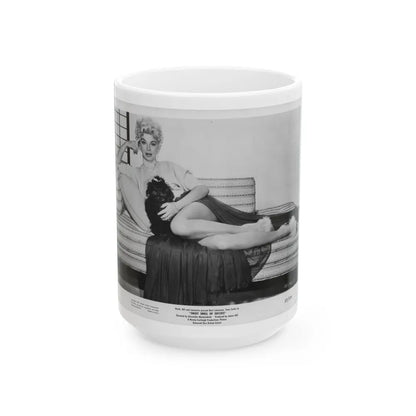 Barbara Nichols #442 (Vintage Female Icon) White Coffee Mug-15oz-Go Mug Yourself