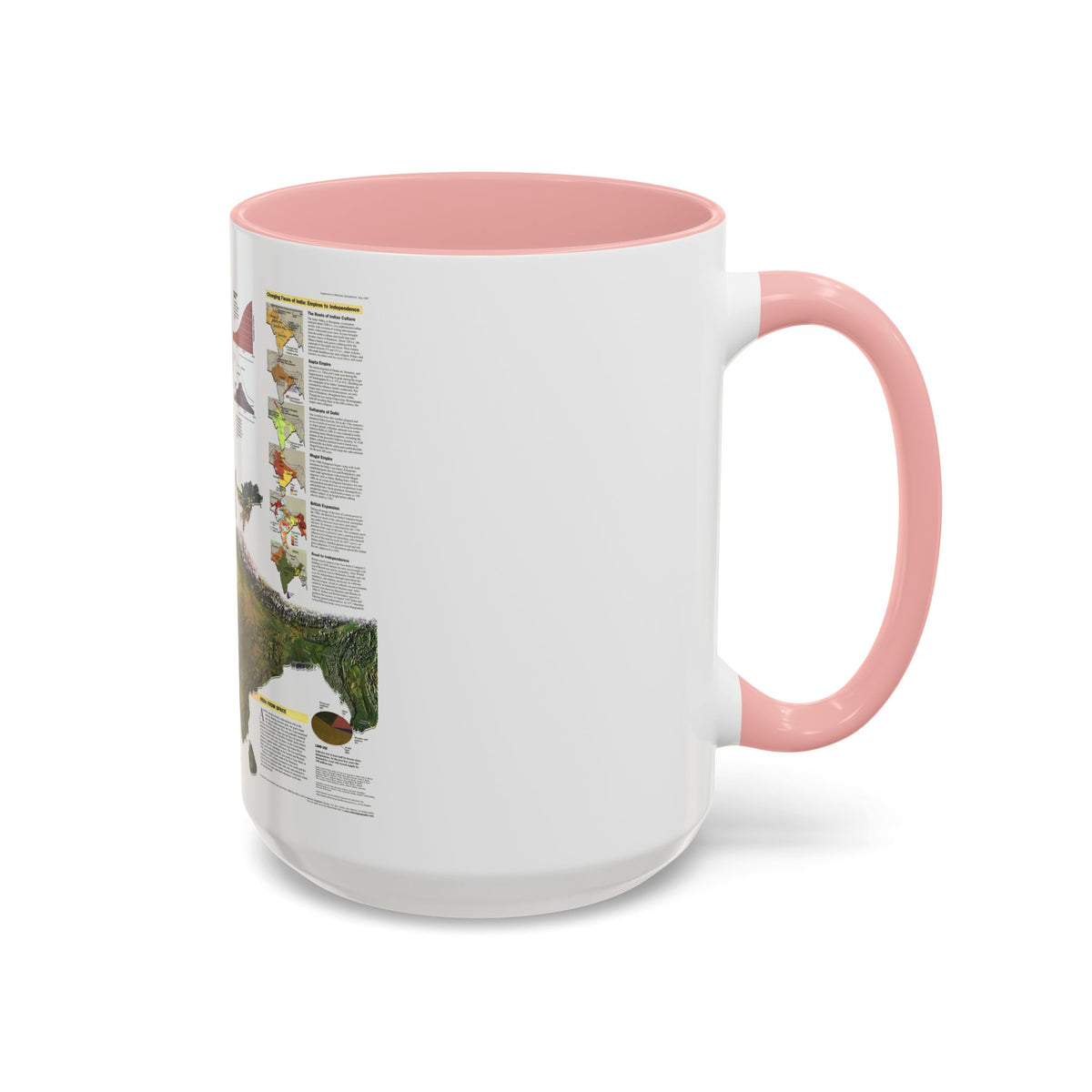 India (1997) (Map) Accent Coffee Mug