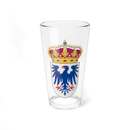 Värmland vapen med kunglig krona (Sweden) (Coat of Arms) Pint Glass 16oz