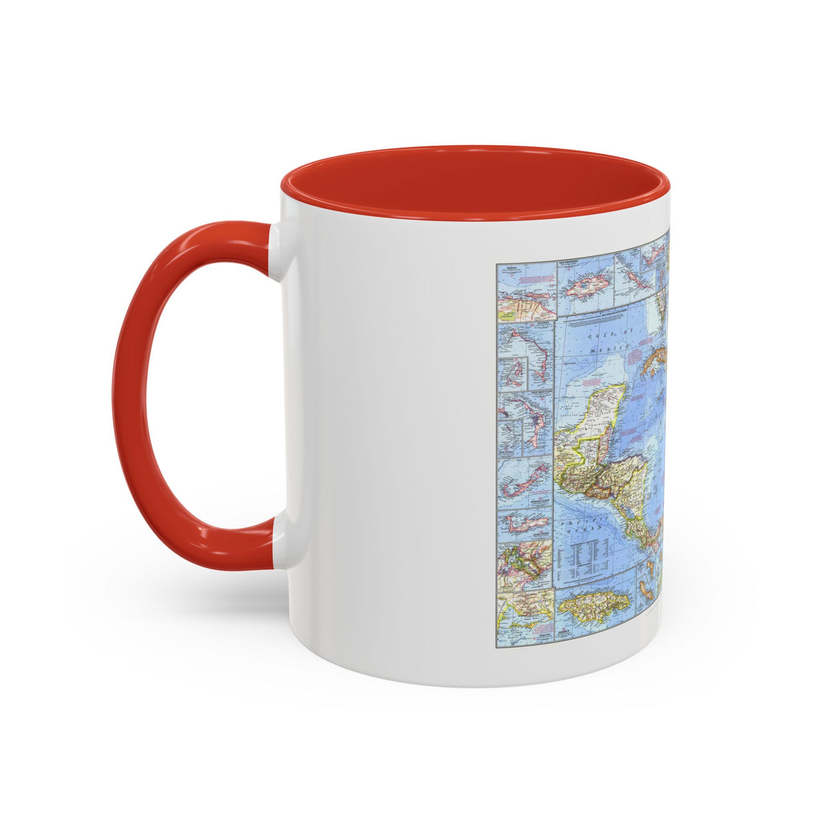 West Indies & Central America (1970) (Map) Accent Coffee Mug