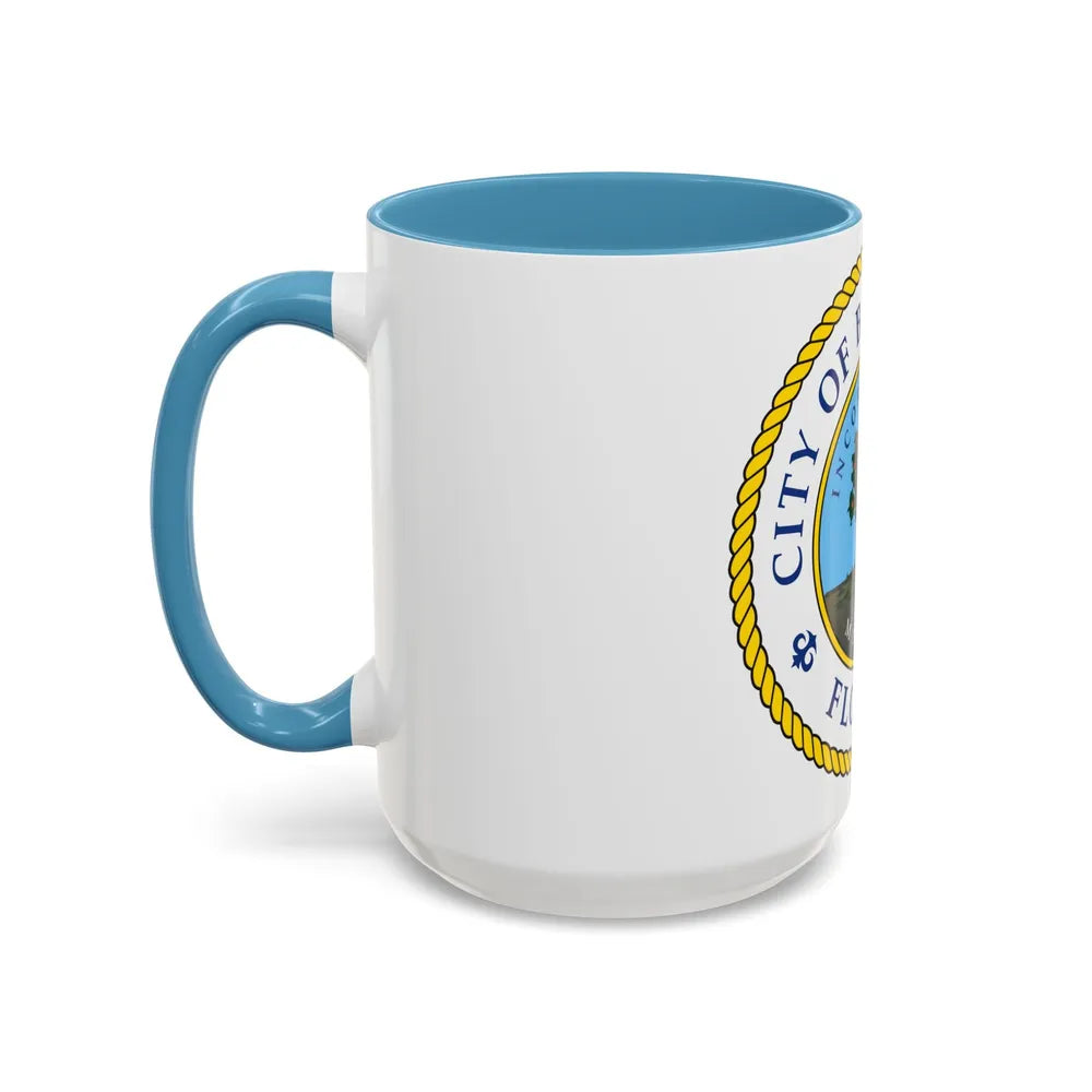 Seal of Bradenton Florida - Accent Coffee Mug-Go Mug Yourself