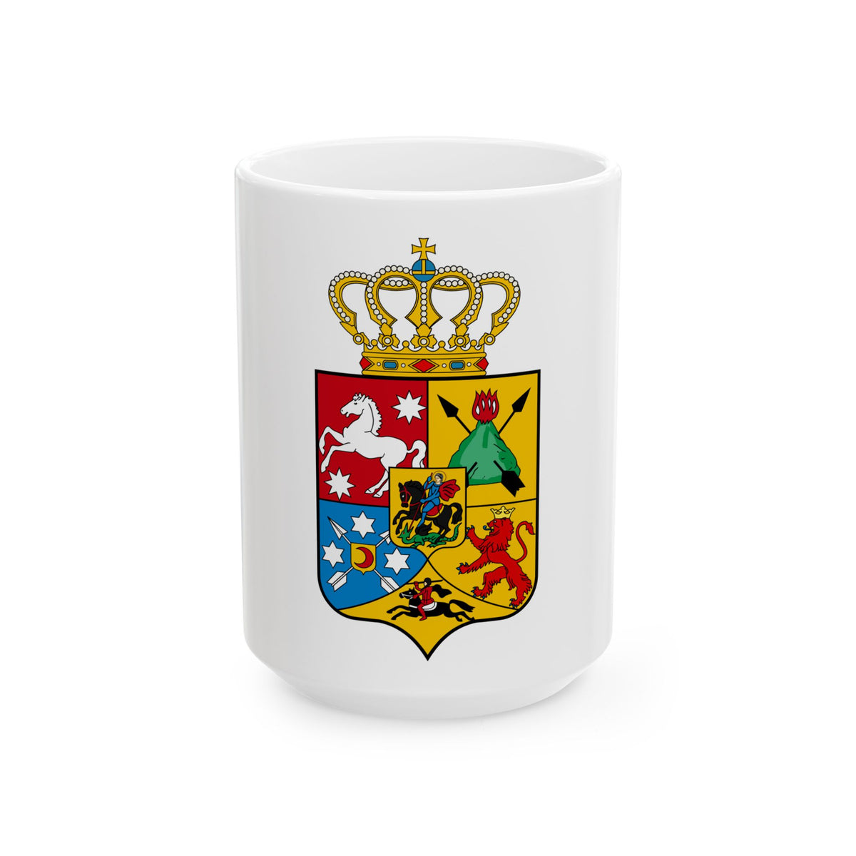 Tsardom of Georgian Emblem - White Coffee Mug