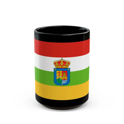 Flag of La Rioja Spain - Black Coffee Mug-15oz-Go Mug Yourself