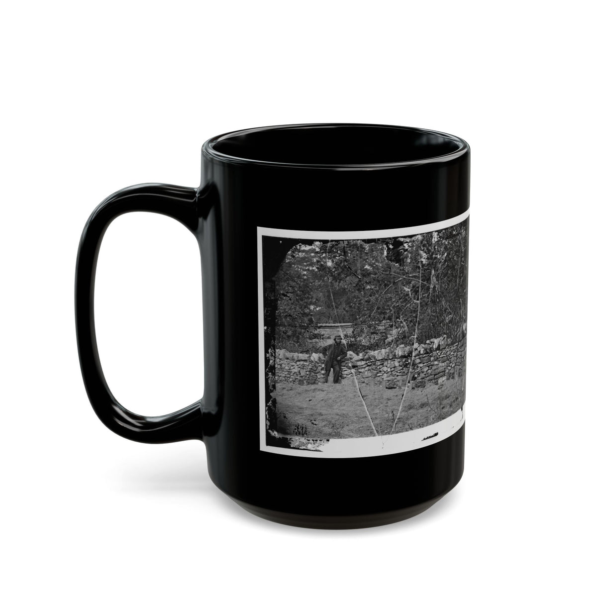 Antietam, Maryland. Graves Of Federal Soldiers At Burnside Bridge (U.S. Civil War) Black Coffee Mug