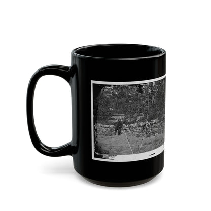 Antietam, Maryland. Graves Of Federal Soldiers At Burnside Bridge (U.S. Civil War) Black Coffee Mug
