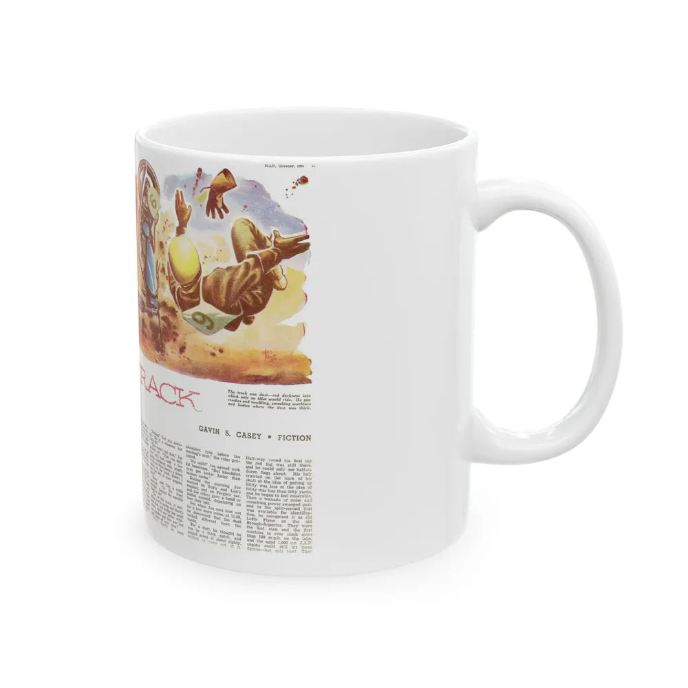 Dusty Track, Man Junior, October 1951 - White Coffee Mug-Go Mug Yourself