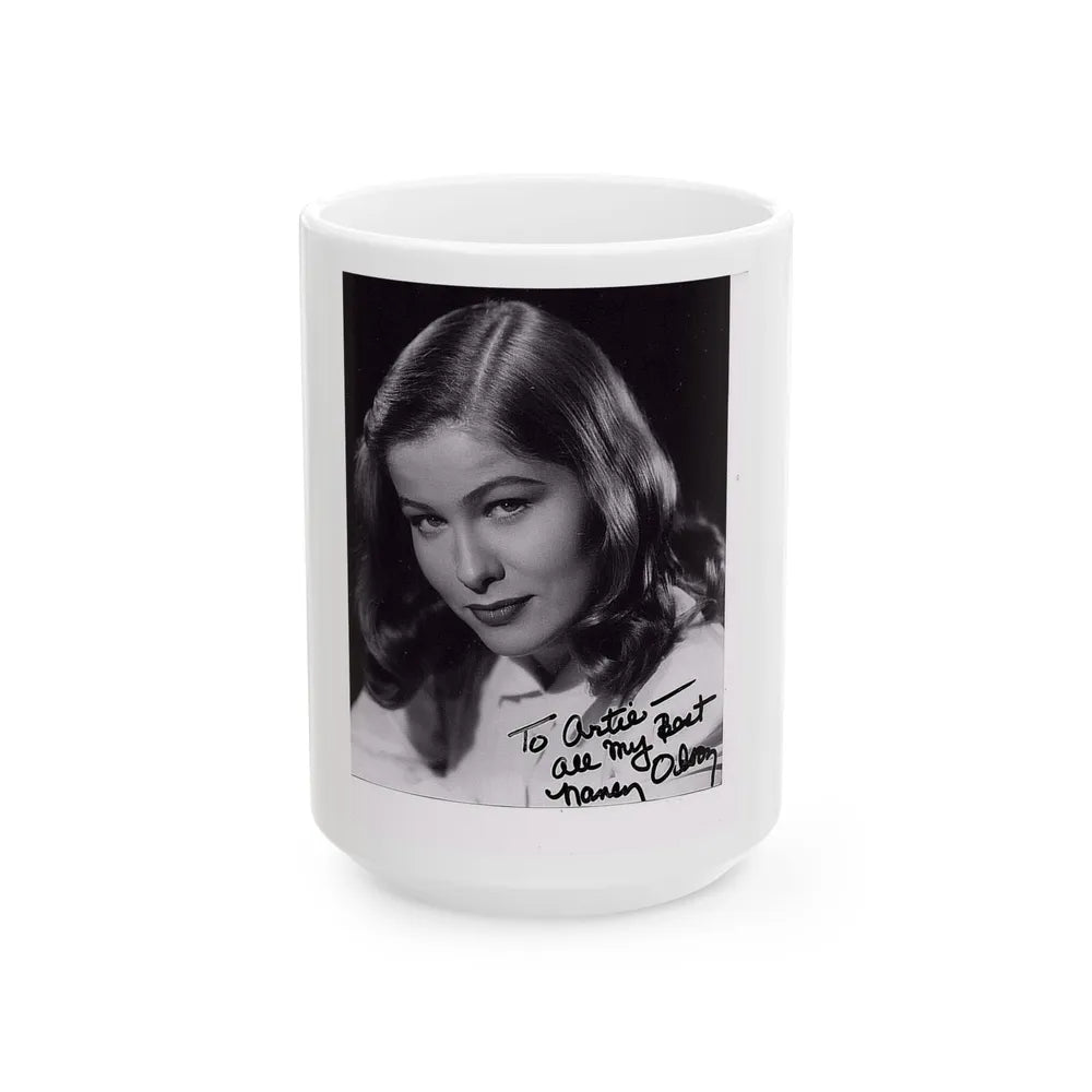 Nancy Olson #07 (Vintage Female Icon) White Coffee Mug-15oz-Go Mug Yourself