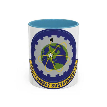 559th Combat Sustainment Squadron (U.S. Air Force) Accent Coffee Mug 11oz Light Blue - Go Mug Yourself