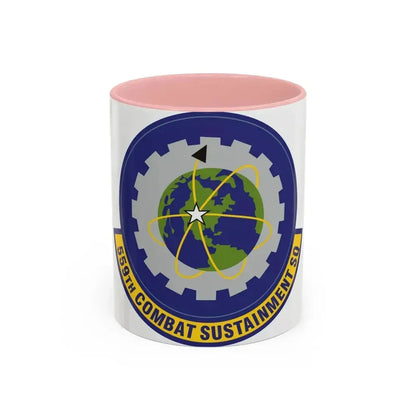 559th Combat Sustainment Squadron (U.S. Air Force) Accent Coffee Mug 11oz Pink - Go Mug Yourself