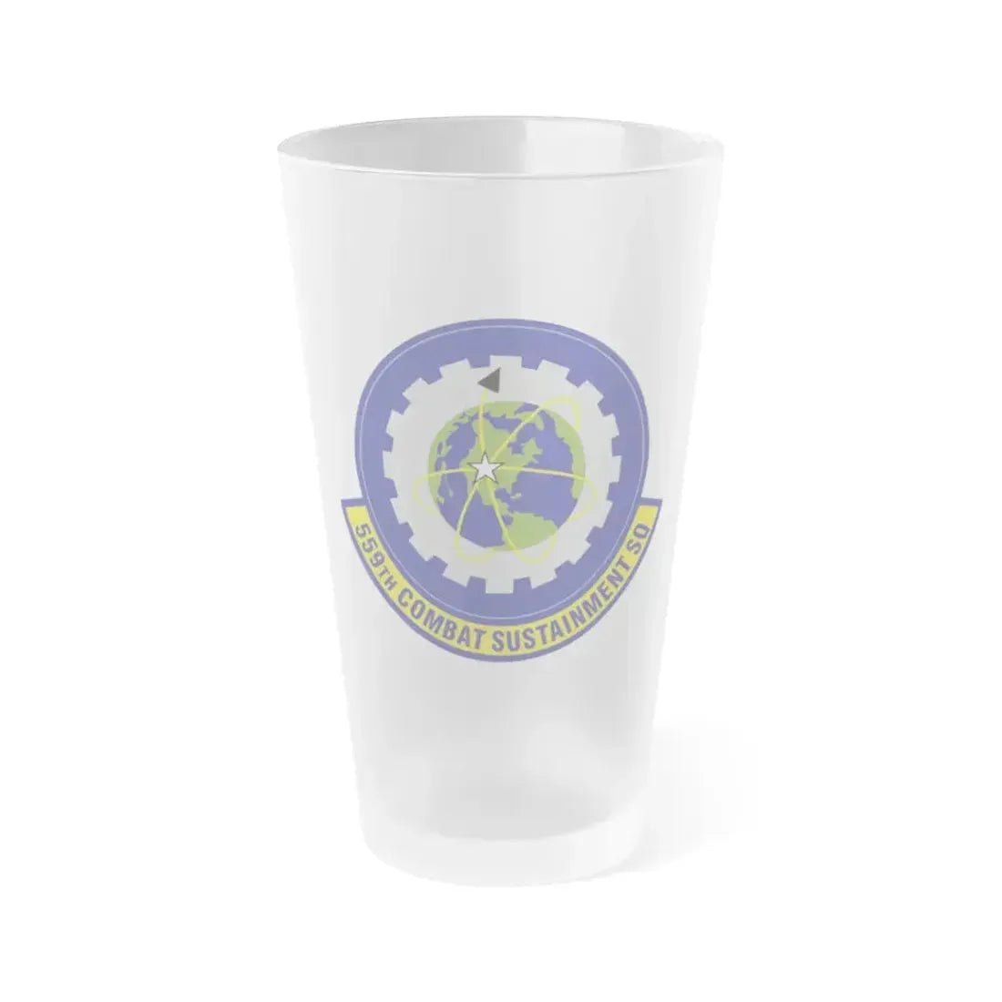 559th Combat Sustainment Squadron (U.S. Air Force) Frosted Pint Glass 16oz 16oz Frosted - Go Mug Yourself