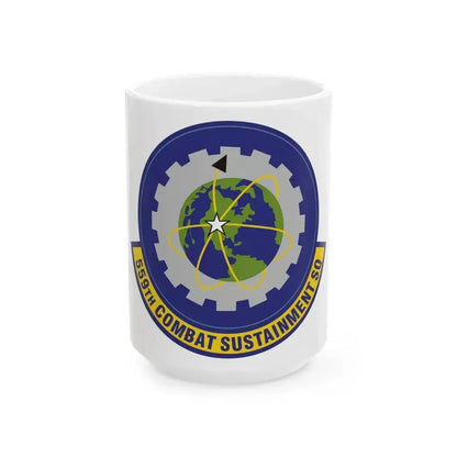 559th Combat Sustainment Squadron (U.S. Air Force) White Coffee Mug 15oz - Go Mug Yourself