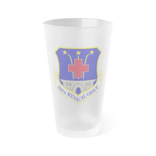 559th Medical Group (U.S. Air Force) Frosted Pint Glass 16oz-Go Mug Yourself