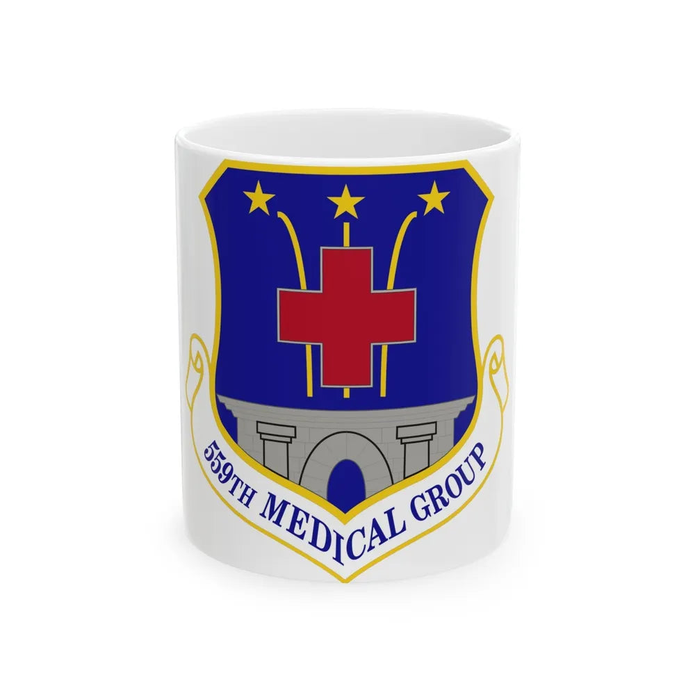 559th Medical Group (U.S. Air Force) White Coffee Mug-11oz-Go Mug Yourself