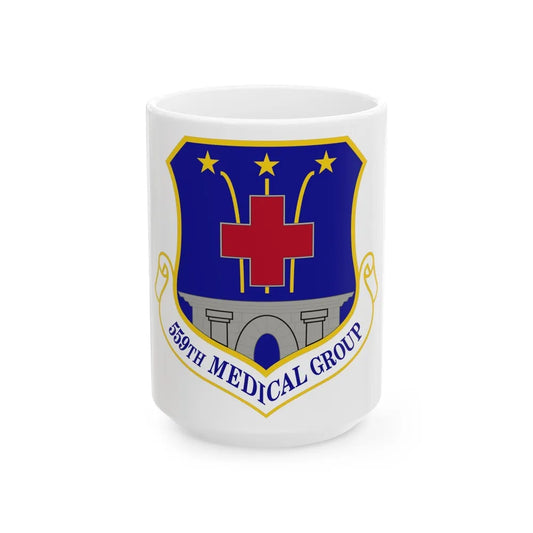 559th Medical Group (U.S. Air Force) White Coffee Mug-15oz-Go Mug Yourself