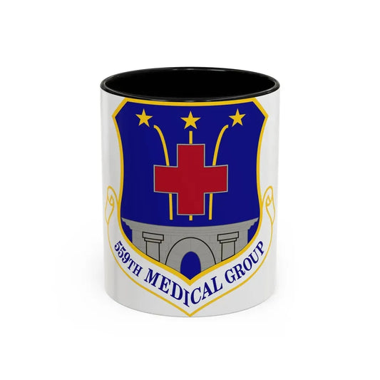 559th Medical Group (U.S. Air Force) Accent Coffee Mug 11oz Black - Go Mug Yourself