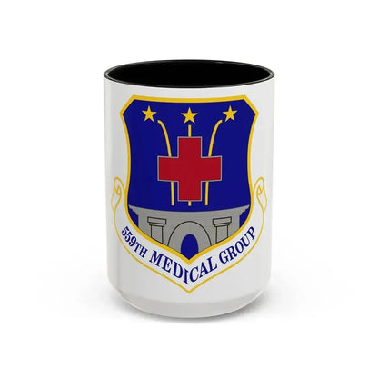 559th Medical Group (U.S. Air Force) Accent Coffee Mug 15oz Black - Go Mug Yourself
