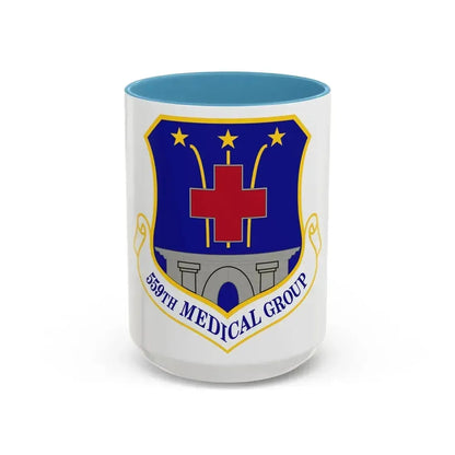 559th Medical Group (U.S. Air Force) Accent Coffee Mug 15oz Light Blue - Go Mug Yourself