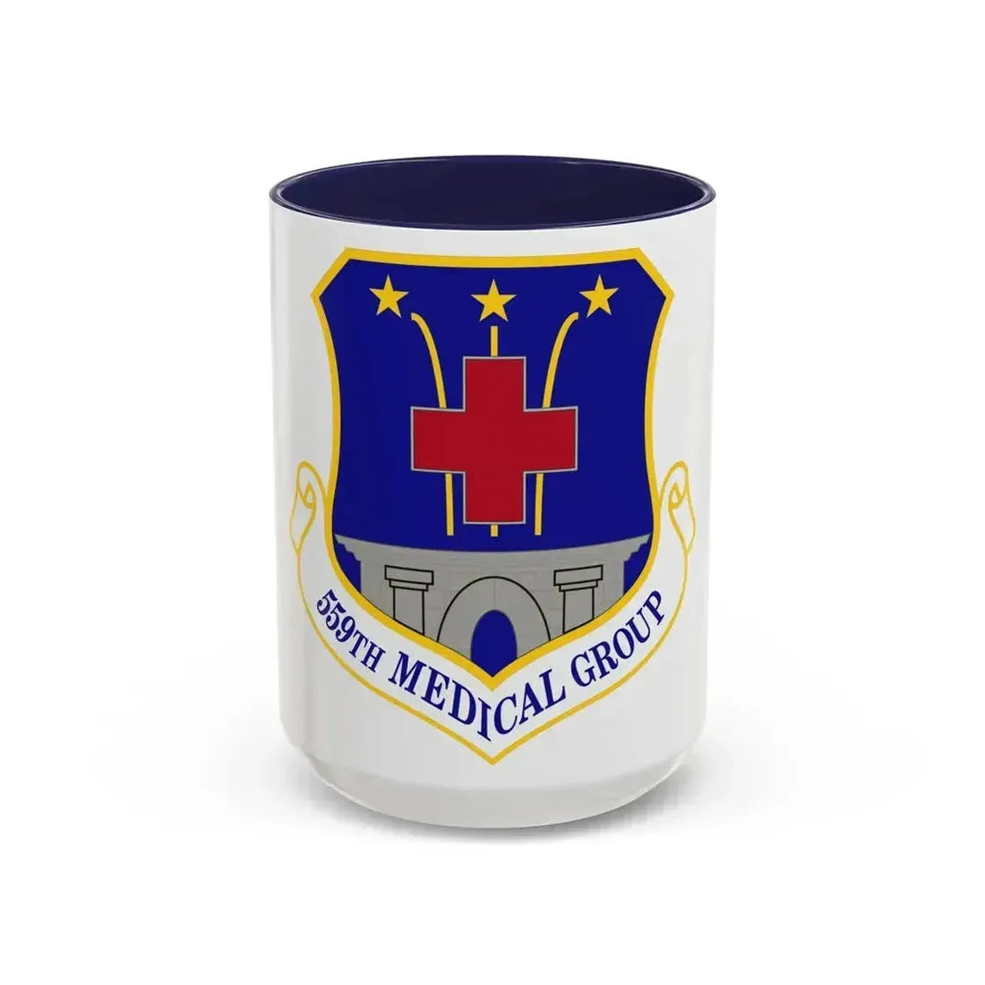 559th Medical Group (U.S. Air Force) Accent Coffee Mug 15oz Navy - Go Mug Yourself