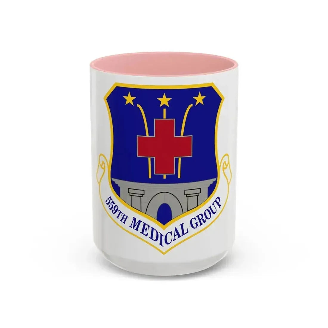 559th Medical Group (U.S. Air Force) Accent Coffee Mug 15oz Pink - Go Mug Yourself