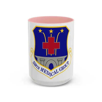 559th Medical Group (U.S. Air Force) Accent Coffee Mug 15oz Pink - Go Mug Yourself