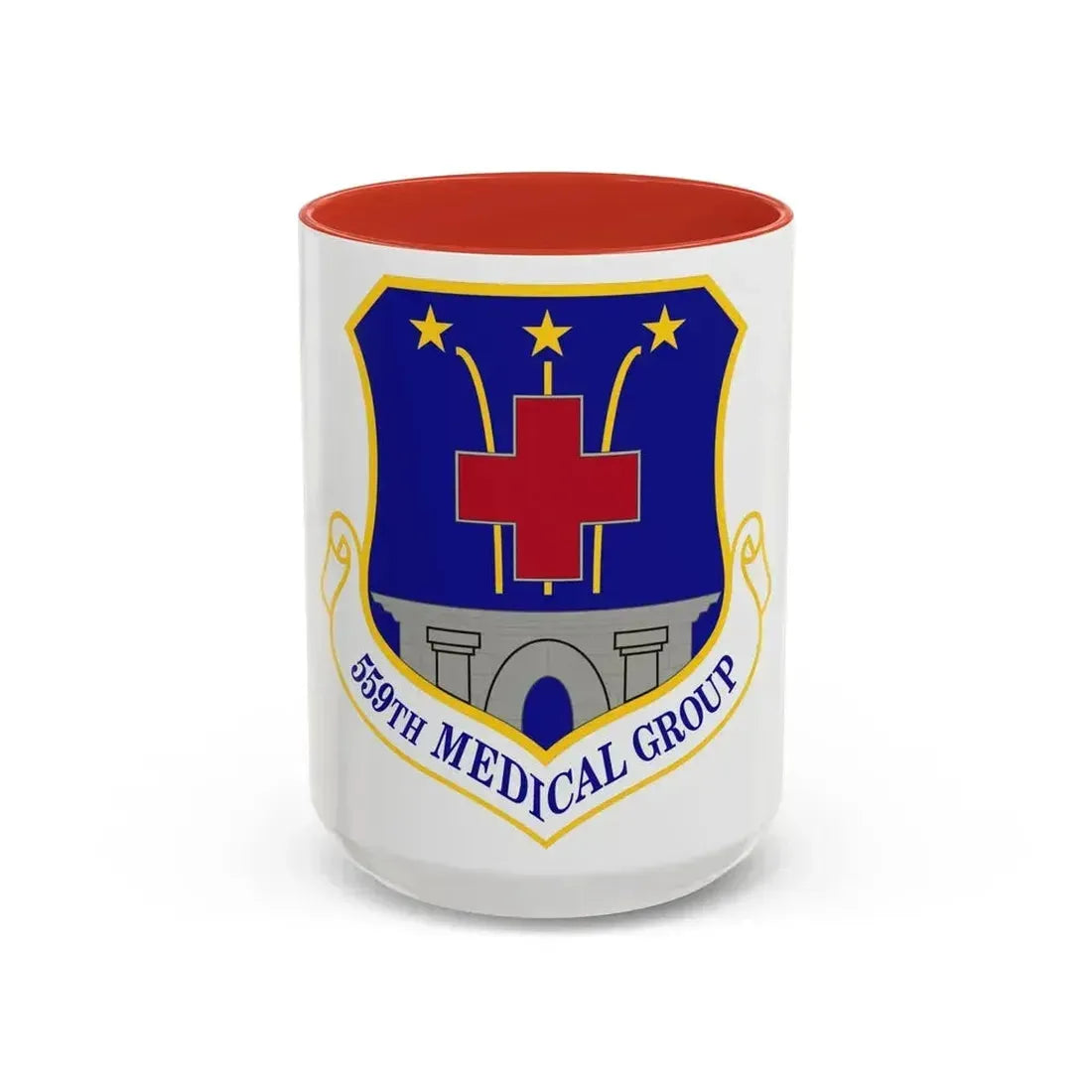 559th Medical Group (U.S. Air Force) Accent Coffee Mug 15oz Red - Go Mug Yourself