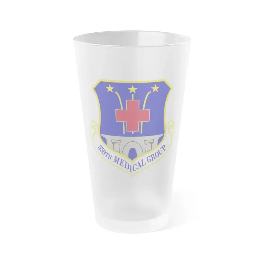 559th Medical Group (U.S. Air Force) Frosted Pint Glass 16oz Default Title - Go Mug Yourself