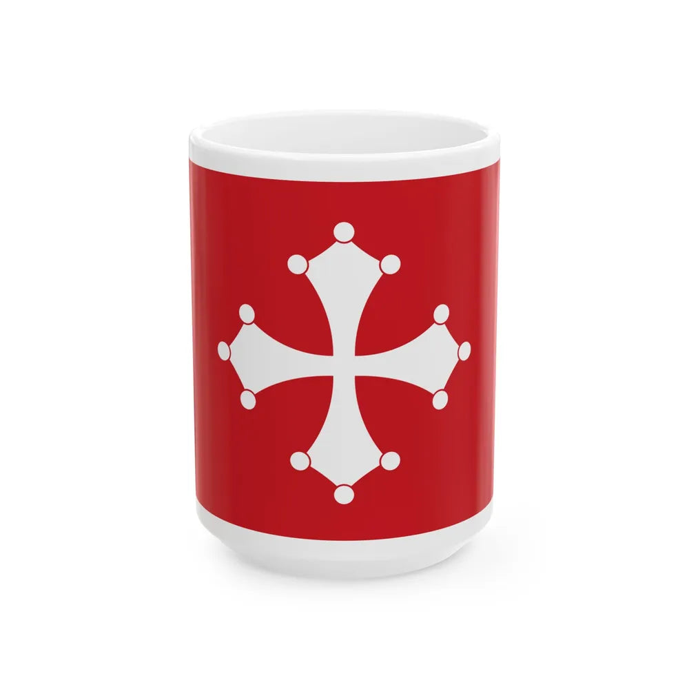 Flag of Republic of Pisa Italy - White Coffee Mug-15oz-Go Mug Yourself