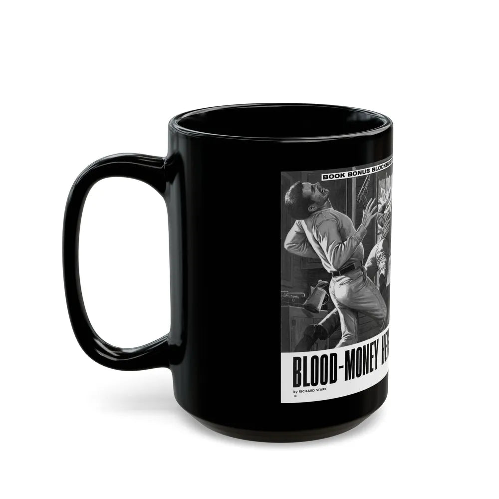 Blood-Money Heist, For Men Only, July 1969 - Black Coffee Mug-Go Mug Yourself