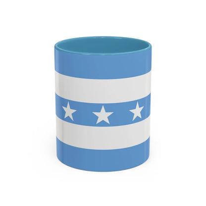 Flag of Guayaquil Ecuador - Accent Coffee Mug-11oz-Light Blue-Go Mug Yourself