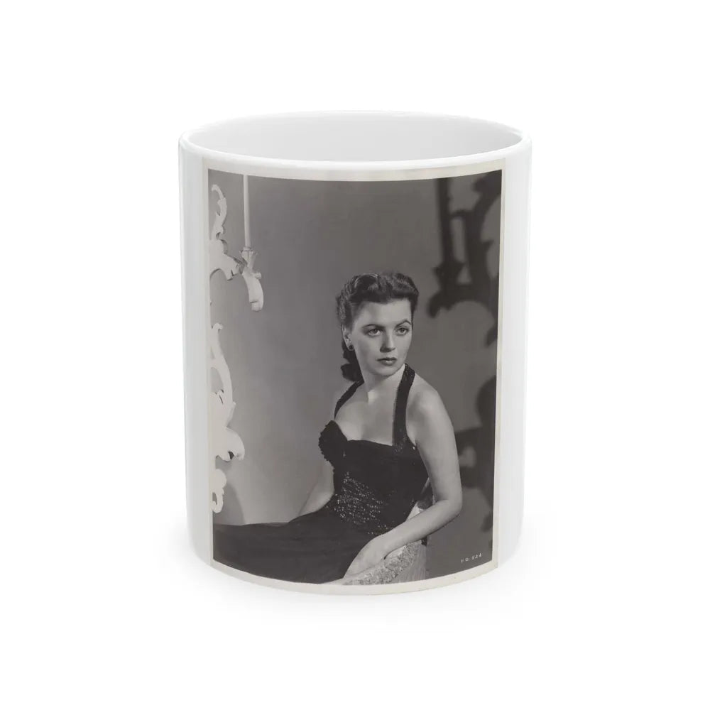 Faith Domergue #166 (Vintage Female Icon) White Coffee Mug-11oz-Go Mug Yourself