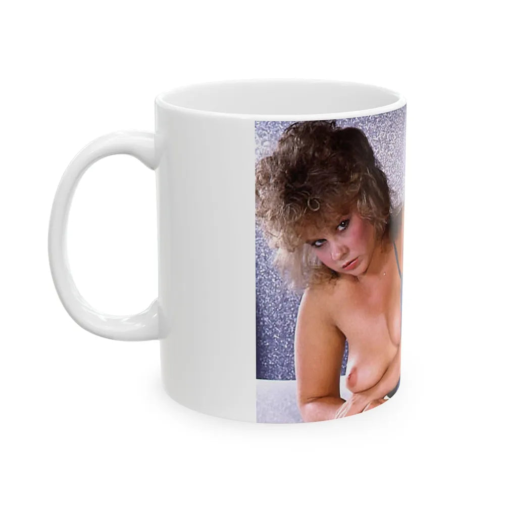 Linda Blair #233 - Partially Topless (Vintage Female Icon) White Coffee Mug-Go Mug Yourself