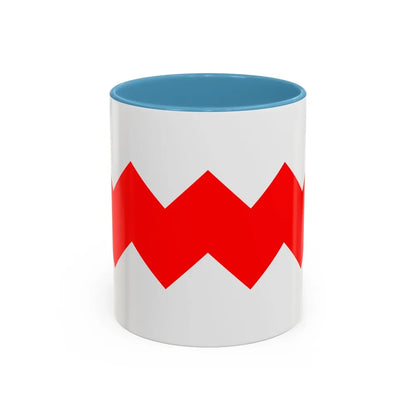 Flag of Gudja Malta - Accent Coffee Mug-11oz-Light Blue-Go Mug Yourself