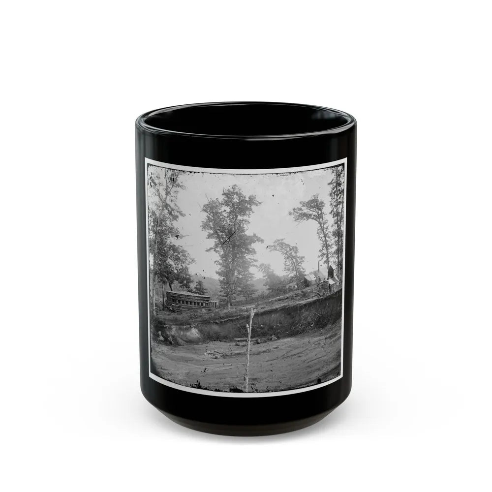 Chattanooga, Tenn., Vicinity. Blockhouse On The Nashville & Chattanooga Railroad (U.S. Civil War) Black Coffee Mug-15oz-Go Mug Yourself