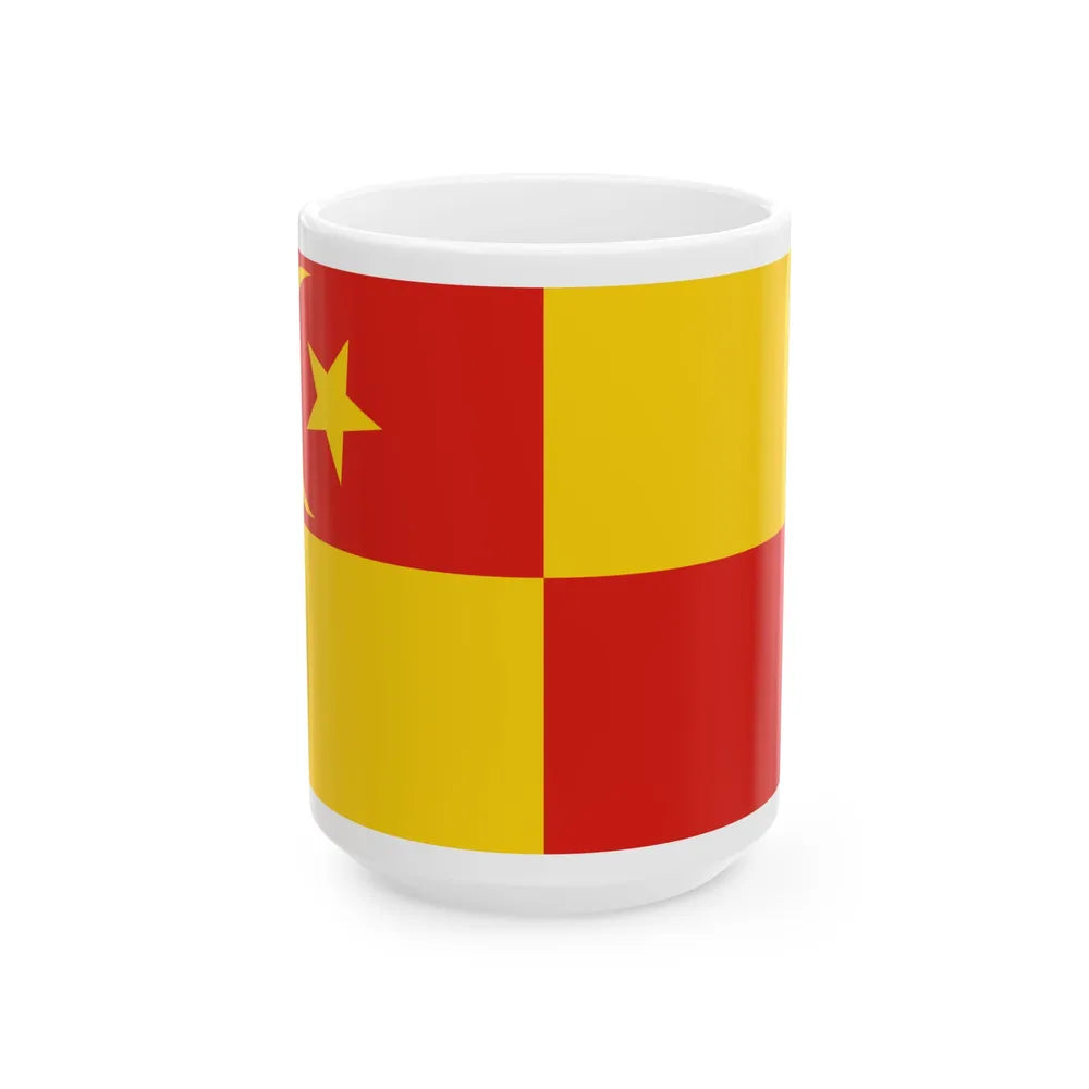 Flag of Selangor pre 1965 Malaysia - White Coffee Mug-15oz-Go Mug Yourself