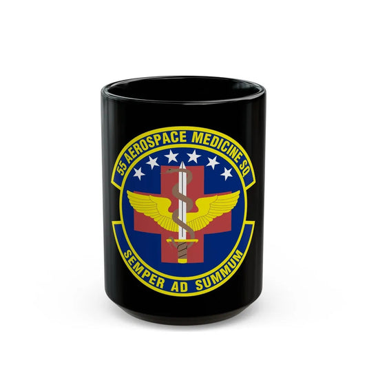 55th Aerospace Medicine Squadron (U.S. Air Force) Black Coffee Mug-15oz-Go Mug Yourself