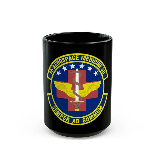 55th Aerospace Medicine Squadron (U.S. Air Force) Black Coffee Mug 15oz - Go Mug Yourself