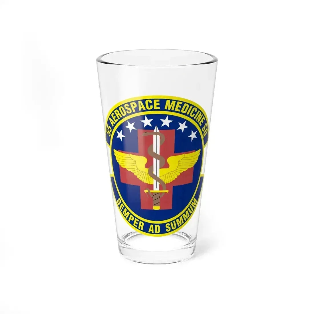 55th Aerospace Medicine Squadron (U.S. Air Force) Pint Glass 16oz 16oz - Go Mug Yourself