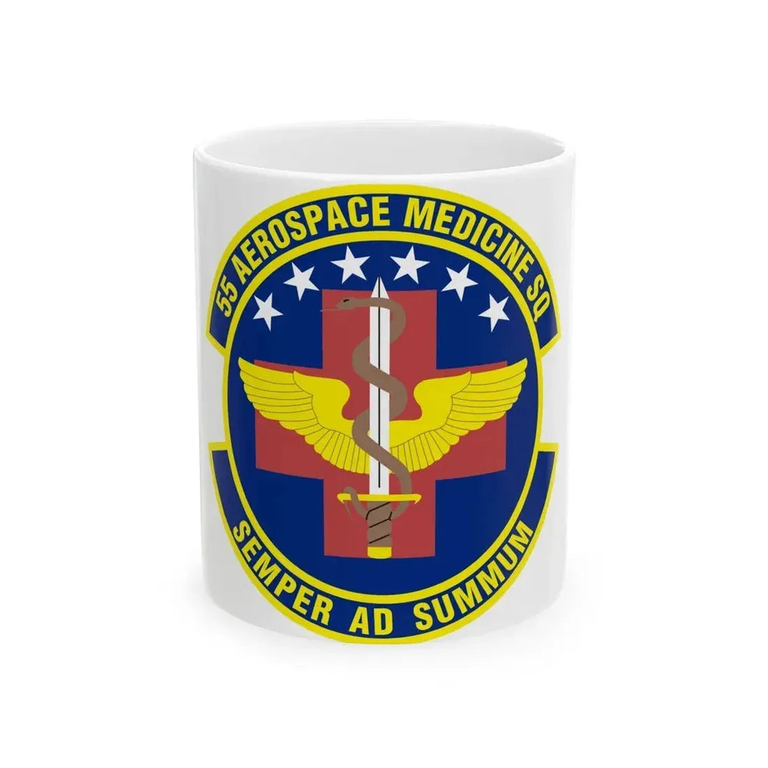 55th Aerospace Medicine Squadron (U.S. Air Force) White Coffee Mug 11oz - Go Mug Yourself