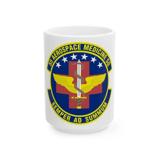 55th Aerospace Medicine Squadron (U.S. Air Force) White Coffee Mug 15oz - Go Mug Yourself