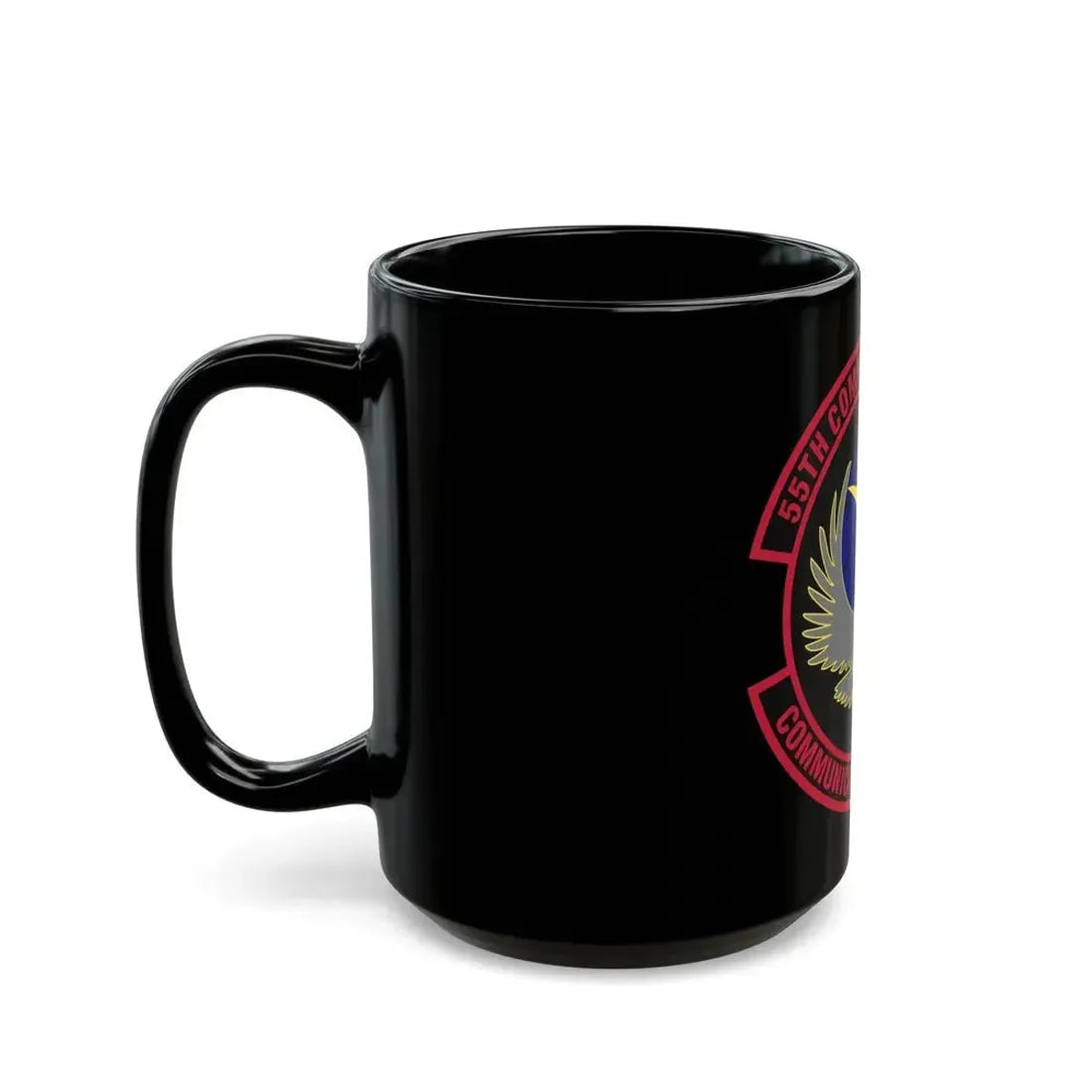 55th Communications Squadron (U.S. Air Force) Black Coffee Mug - Go Mug Yourself