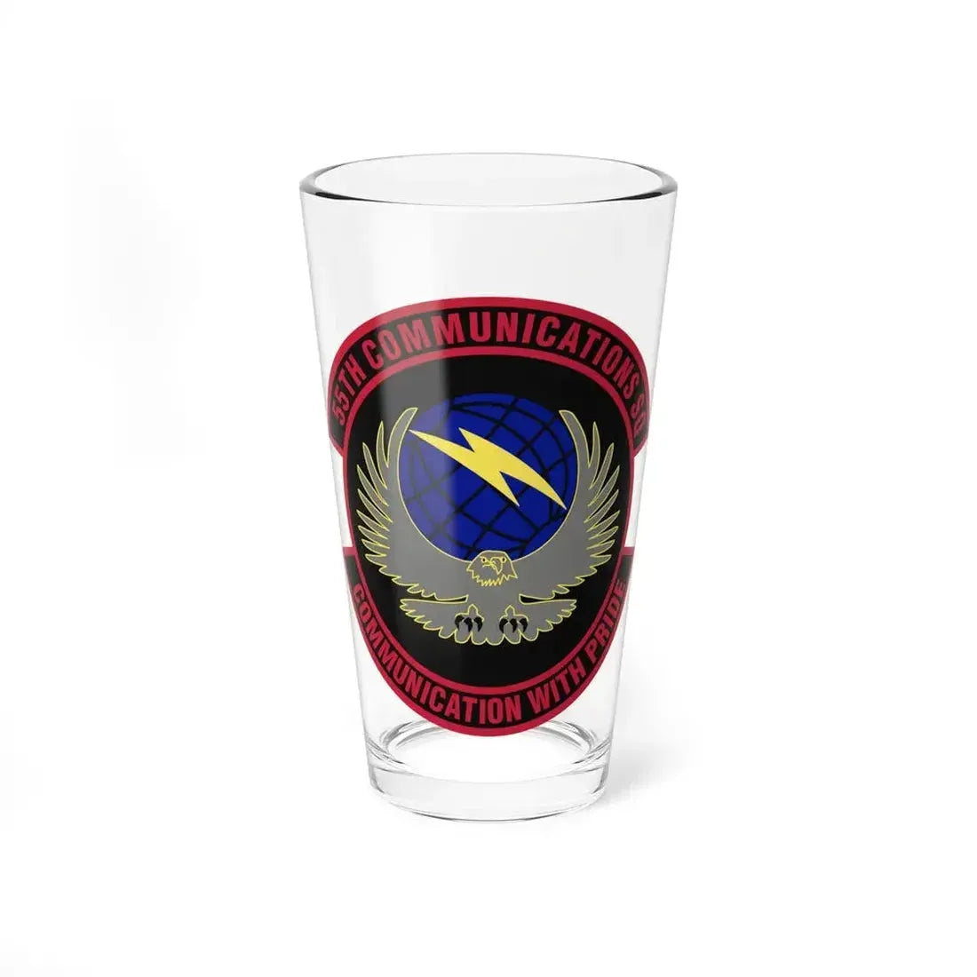 55th Communications Squadron (U.S. Air Force) Pint Glass 16oz 16oz - Go Mug Yourself