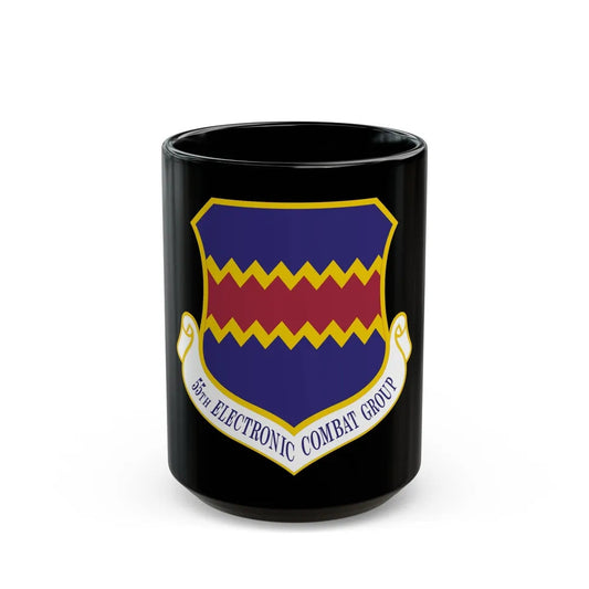 55th Electronic Combat Group (U.S. Air Force) Black Coffee Mug-15oz-Go Mug Yourself