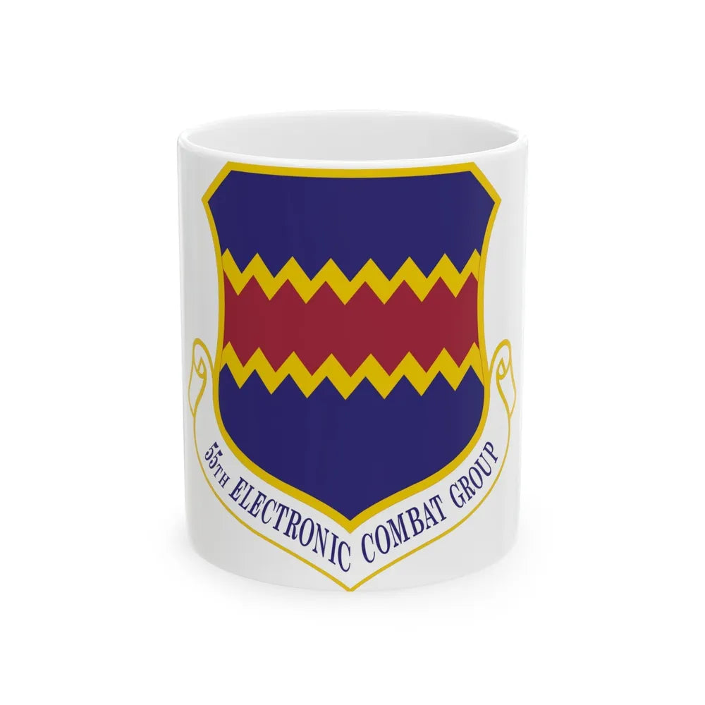 55th Electronic Combat Group (U.S. Air Force) White Coffee Mug-11oz-Go Mug Yourself