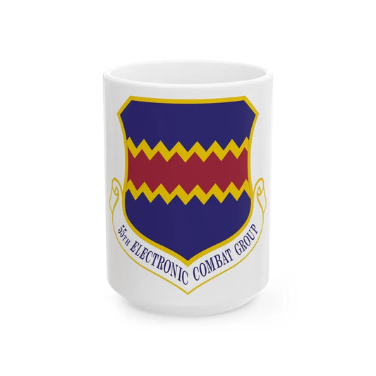 55th Electronic Combat Group (U.S. Air Force) White Coffee Mug-15oz-Go Mug Yourself