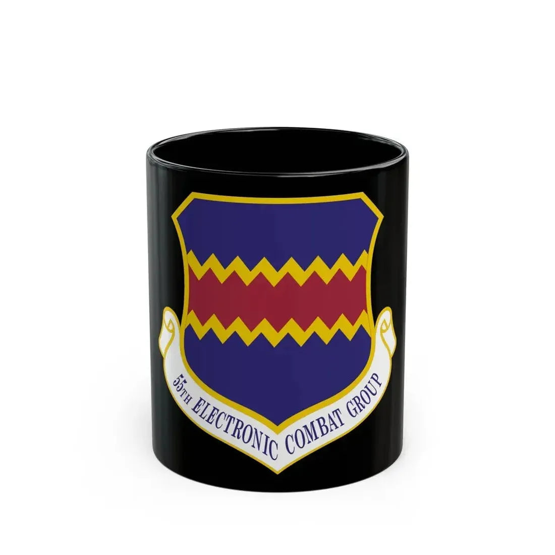 55th Electronic Combat Group (U.S. Air Force) Black Coffee Mug 11oz - Go Mug Yourself