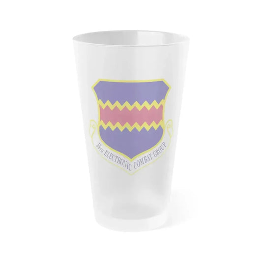 55th Electronic Combat Group (U.S. Air Force) Frosted Pint Glass 16oz 16oz Frosted - Go Mug Yourself