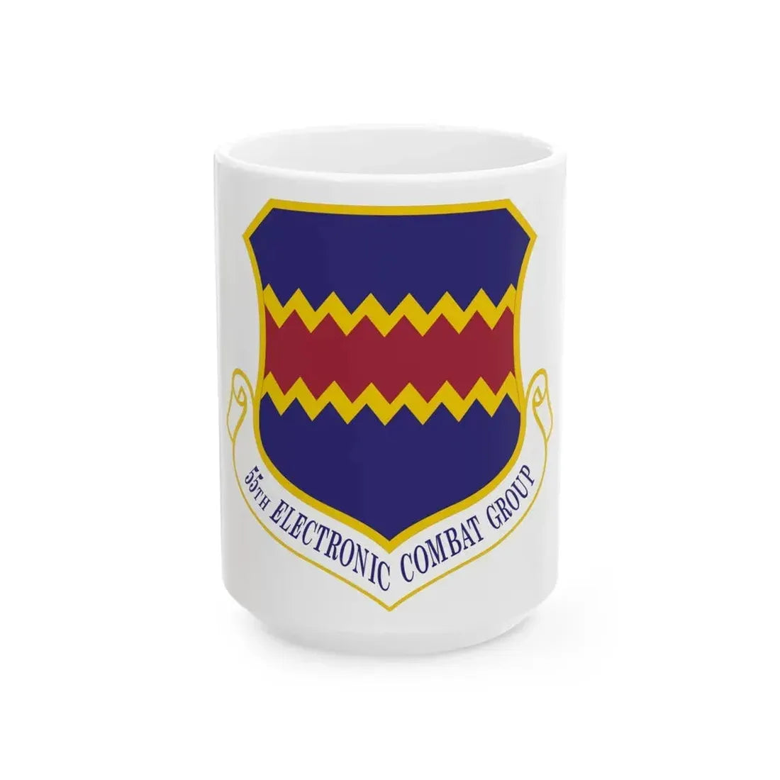 55th Electronic Combat Group (U.S. Air Force) White Coffee Mug 15oz - Go Mug Yourself