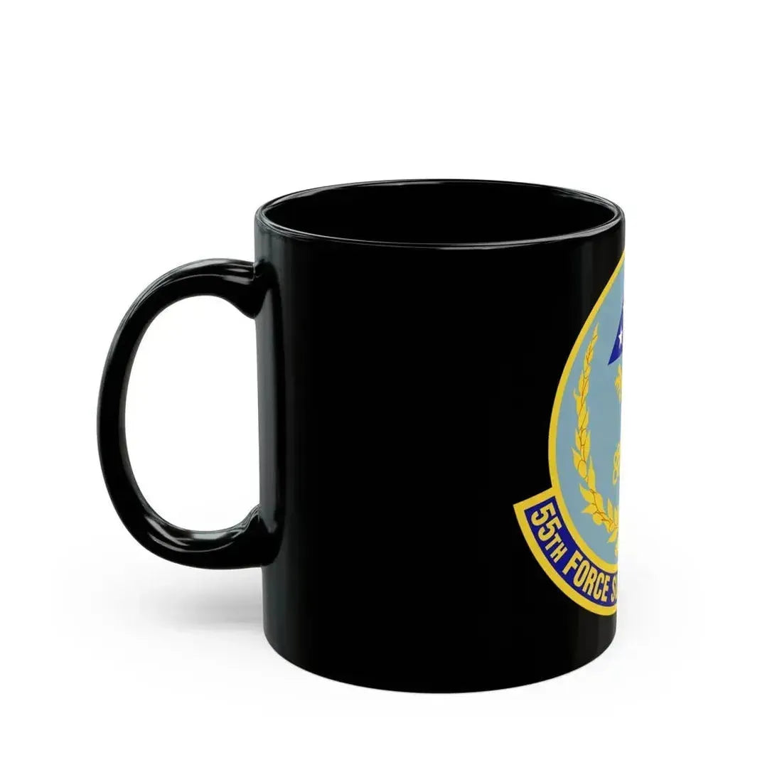 55th Force Support Squadron (U.S. Air Force) Black Coffee Mug - Go Mug Yourself