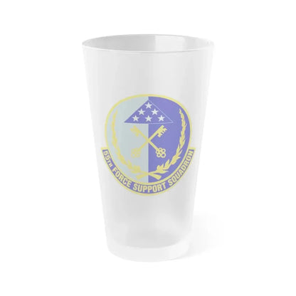55th Force Support Squadron (U.S. Air Force) Frosted Pint Glass 16oz Default Title - Go Mug Yourself